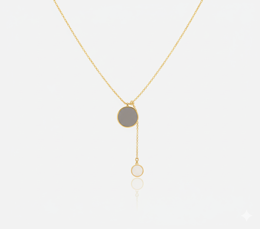 Geometrik Y Form Minimal Kolye